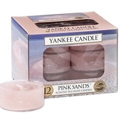 Kynttilät Yankee Candle Pink Sands Candle - Aromatic tea candles (12 kpl) 9.8g hinta ja tiedot | Kynttilät ja kynttilänjalat | hobbyhall.fi