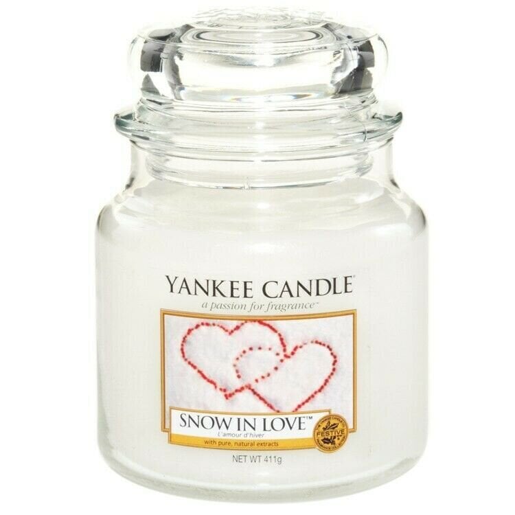 Küünal Yankee Candle Snow In Love Candle - Scented candle, 411 g hinta ja tiedot | Kynttilät ja kynttilänjalat | hobbyhall.fi