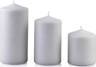 Kynttilä Classic Candles Grey M, 14 cm hinta ja tiedot | Kynttilät ja kynttilänjalat | hobbyhall.fi