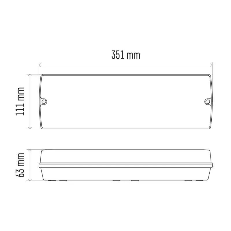 Valaisin Hätäpoistumistie LED 230V 3W 150lm, 3h IP65, Emos hinta ja tiedot | Upotettavat valaisimet ja LED-valaisimet | hobbyhall.fi