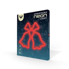 Joulukellot Neon Led, punainen, paristot + USB FLNE17 hinta ja tiedot | Seinävalaisimet | hobbyhall.fi