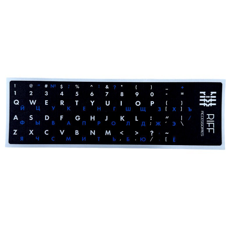 Riff Qwerty -näppäimistötarrat ENG / RU hinta ja tiedot | Näppäimistöt | hobbyhall.fi