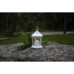 LED-sisustusvalolyhty valkoinen 2xAA 0,03W 17x26cm Linta 061-33 hinta ja tiedot | Kynttilät ja kynttilänjalat | hobbyhall.fi