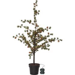 Koristepuu vihreä 117cm 40LED 3AA 1,2W Larix 606-81 hinta ja tiedot | Joulukoristeet | hobbyhall.fi