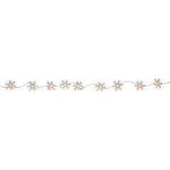 Valosarja lumihiutaleilla paristoilla 10 LED 2xAA 0,6W 135cm Izy 729-47 hinta ja tiedot | Jouluvalot | hobbyhall.fi