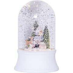 LED-sisustus lumipallo Joulupukki paristoilla 2LED 12x19cm Vinter 993-05 hinta ja tiedot | Joulukoristeet | hobbyhall.fi