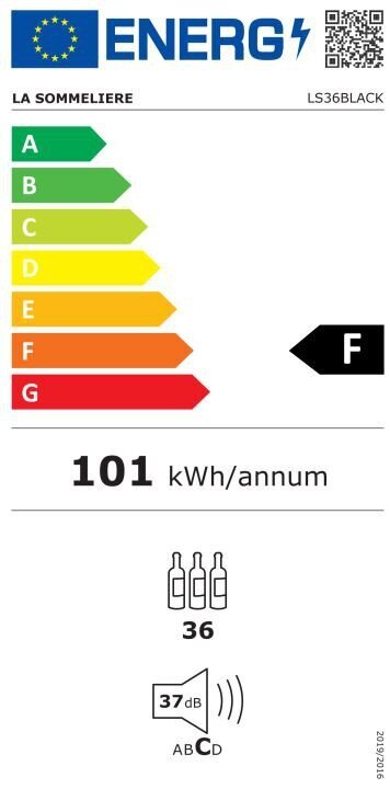 La Sommeliere LS36BLACK hinta ja tiedot | Viinikaapit | hobbyhall.fi