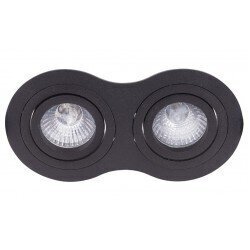 Spotlight Maxlight Signal mallisto musta 9x17cm 2xGU10 H0087 hinta ja tiedot | Kattovalaisimet | hobbyhall.fi