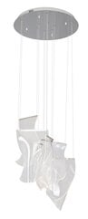 Kattokruunu Maxlight Silk Collection kromin värisenä lasikoristeilla Ø55cm 15W 3000K himmennettävä P0371D hinta ja tiedot | Riippuvalaisimet | hobbyhall.fi