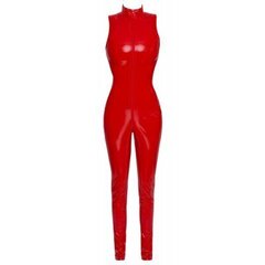 Vinyl Jumpsuit red XS hinta ja tiedot | Seksikkäät asut naisille | hobbyhall.fi