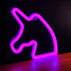 Neonvalo LED UNICORN Pink Bat + USB FLNEO1 hinta ja tiedot | Forever light Huonekalut ja sisustus | hobbyhall.fi