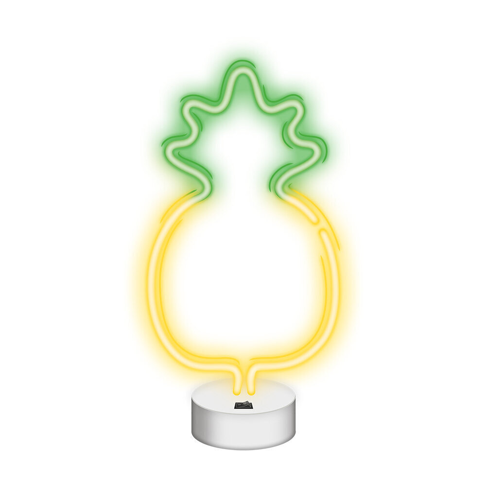 Neonvalo LED Pineapple, kelta-vihreä NNE05 hinta ja tiedot | Pöytävalaisimet | hobbyhall.fi