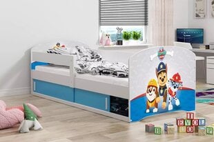 Lastensänky Dog Patrol Patjalla Ja Aluslaatikoilla 160x80cm valkoinen hinta ja tiedot | LuxCasa Huonekalut ja sisustus | hobbyhall.fi