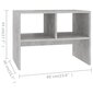 vidaXL Sivupöytä betoninharmaa 60x40x45 cm lastulevy hinta ja tiedot | Sohvapöydät | hobbyhall.fi