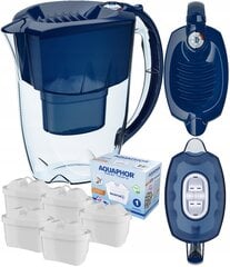 Suodatinkannu Aquaphor Amethyst Maxfor+ 2,8L, sininen + 5 suodattimia hinta ja tiedot | Veden suodatinkannut ja suodattimet | hobbyhall.fi