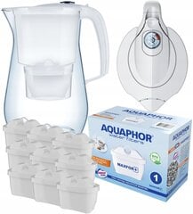 Suodatinkannu Aquaphor Onyx 4,2L, valkoinen + 9kpl B25 Maxfor+ hinta ja tiedot | Veden suodatinkannut ja suodattimet | hobbyhall.fi