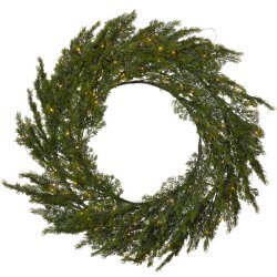 Koristeellinen seppele 80 LED AA 1,5W Ø80cm Thuja 612-53 hinta ja tiedot | Joulukoristeet | hobbyhall.fi