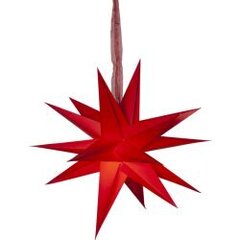 Paperitähti punainen 3D-efektillä 45x45cm joulukuu 501-97 hinta ja tiedot | Joulukoristeet | hobbyhall.fi