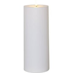 LED muovinen ulkokynttilä valkoinen 10x27,5cm 3xAA Rak 061-25 hinta ja tiedot | Kynttilät ja kynttilänjalat | hobbyhall.fi