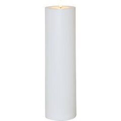LED muovinen ulkokynttilä valkoinen 10x37,5cm 3xAA Rak 061-27 hinta ja tiedot | Kynttilät ja kynttilänjalat | hobbyhall.fi