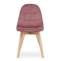 Tuoli BORA - tumma vaaleanpunainen sametti x 1 hinta ja tiedot | Ruokapöydän tuolit | hobbyhall.fi