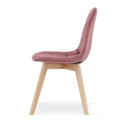 Tuoli BORA - tumma pinkki sametti x 4 hinta ja tiedot | Ruokapöydän tuolit | hobbyhall.fi