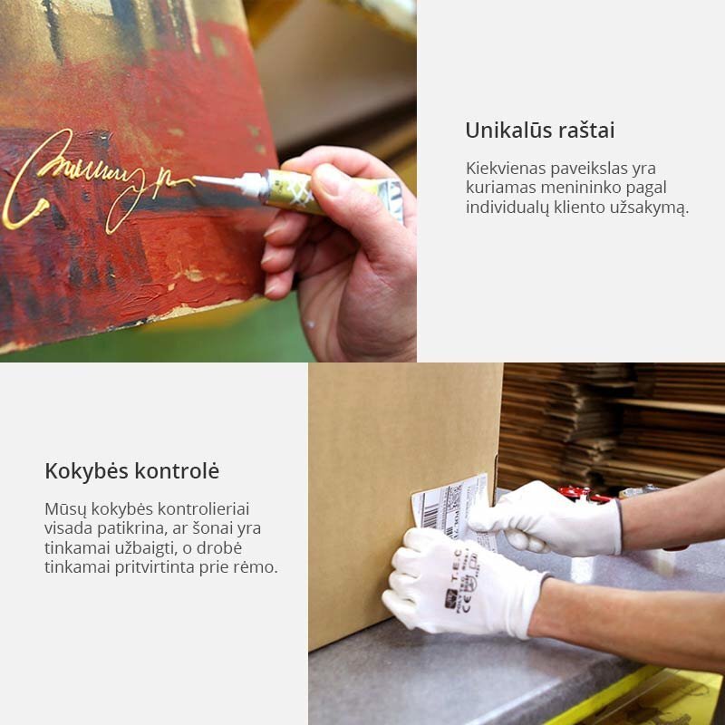 Käsinmaalattu kuva - Värikäs kylä hinta ja tiedot | Taulut | hobbyhall.fi