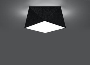 Kattovalaisin Sollux Hexa, musta, 25 cm hinta ja tiedot | Kattovalaisimet | hobbyhall.fi