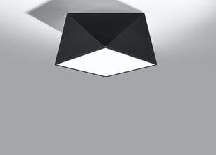 Kattovalaisin Sollux Hexa, musta, 25 cm hinta ja tiedot | Kattovalaisimet | hobbyhall.fi