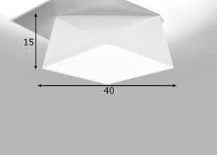 Kattovalaisin Sollux Hexa, valkoinen, 35 cm hinta ja tiedot | Kattovalaisimet | hobbyhall.fi