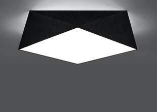 Kattovalaisin Sollux Hexa, musta, 45 cm hinta ja tiedot | Kattovalaisimet | hobbyhall.fi