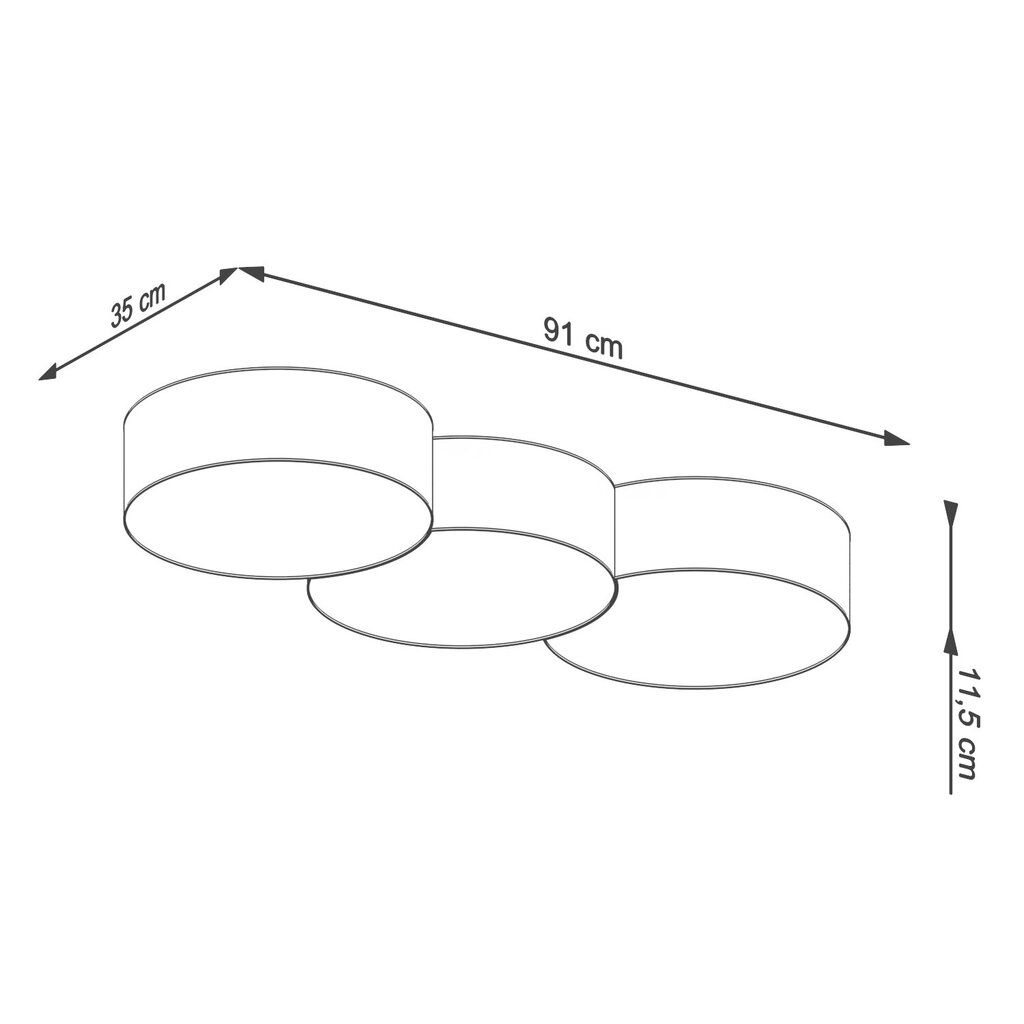 Kattovalaisin Circle 3A hinta ja tiedot | Kattovalaisimet | hobbyhall.fi