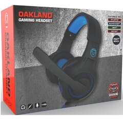 Pelikuulokkeet Qware Gaming Oakland, musta/sininen hinta ja tiedot | Kuulokkeet | hobbyhall.fi