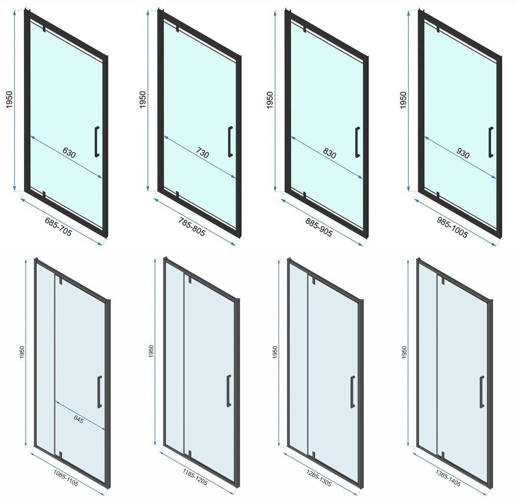 Suihkukaappi Rea Rapid Swing 120x100 hinta ja tiedot | Suihkukaapit ja suihkunurkat | hobbyhall.fi