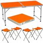 Retkipöytä ja 4 tuolia 60x120x70 cm hinta ja tiedot | Retkeilyvarusteet | hobbyhall.fi