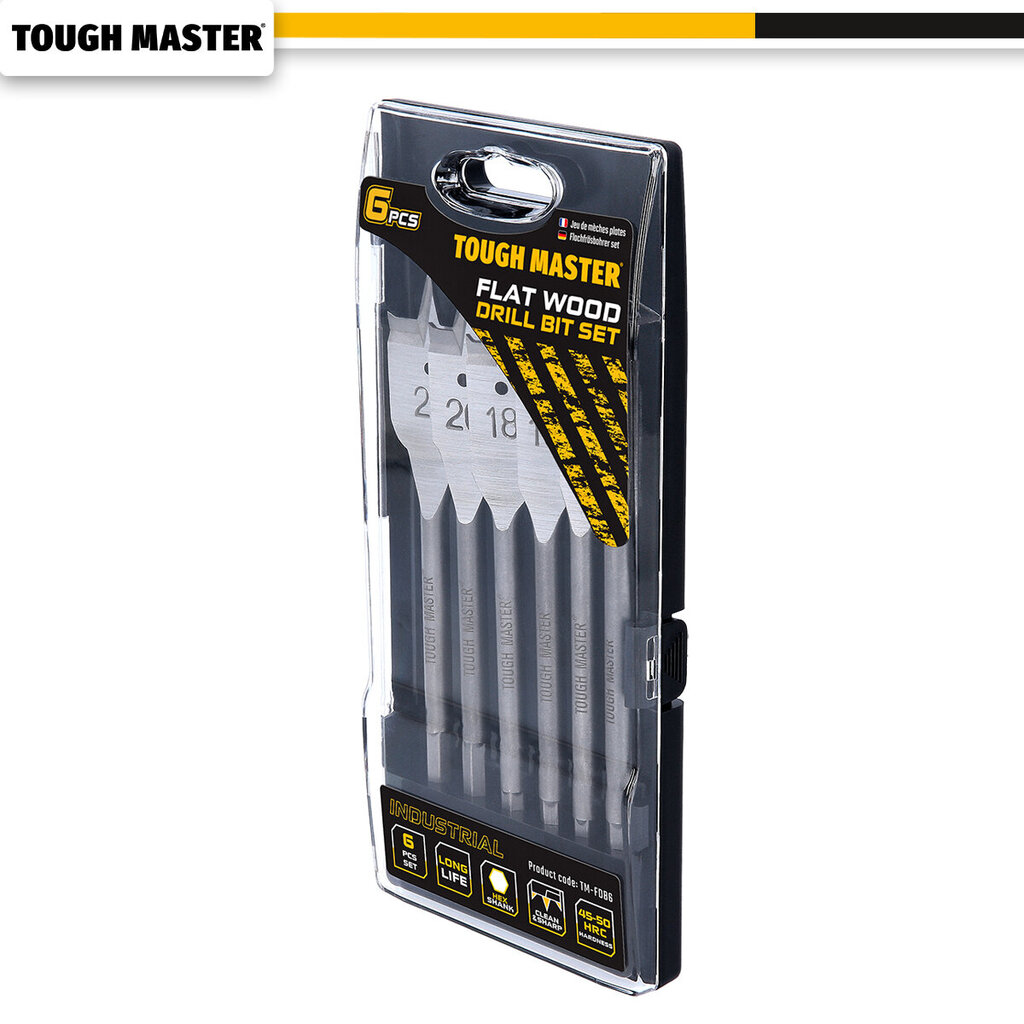 Puuporanterät 6 kpl UK Brand, Tough Master® TM-FDB6 hinta ja tiedot | Käsityökalut | hobbyhall.fi