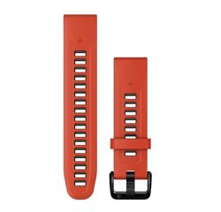 Garmin QuickFit 20 mm Silikoninen kellon ranneke, Grafito/rojo hinta ja tiedot | Älykellojen ja aktiivisuusrannekkeiden lisätarvikkeet | hobbyhall.fi