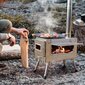 Kannettava ruostumattomasta teräksestä valmistettu grilli hinta ja tiedot | Grillit | hobbyhall.fi