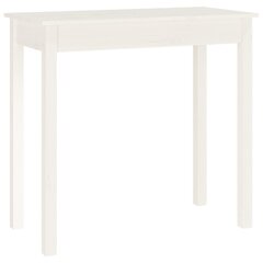 vidaXL Konsolipöytä valkoinen 80x40x75 cm täysi mänty hinta ja tiedot | Sivupöydät | hobbyhall.fi