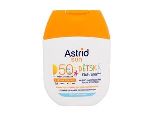 Lasten aurinkosuojavoide kasvoille ja vartalolle Astrid Sun SPF50, 60 ml hinta ja tiedot | Aurinkovoiteet | hobbyhall.fi