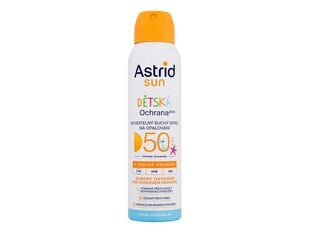 Aurinkovoidesuihke lapsille Astrid Sun SPF50, 150 ml hinta ja tiedot | Aurinkovoiteet | hobbyhall.fi