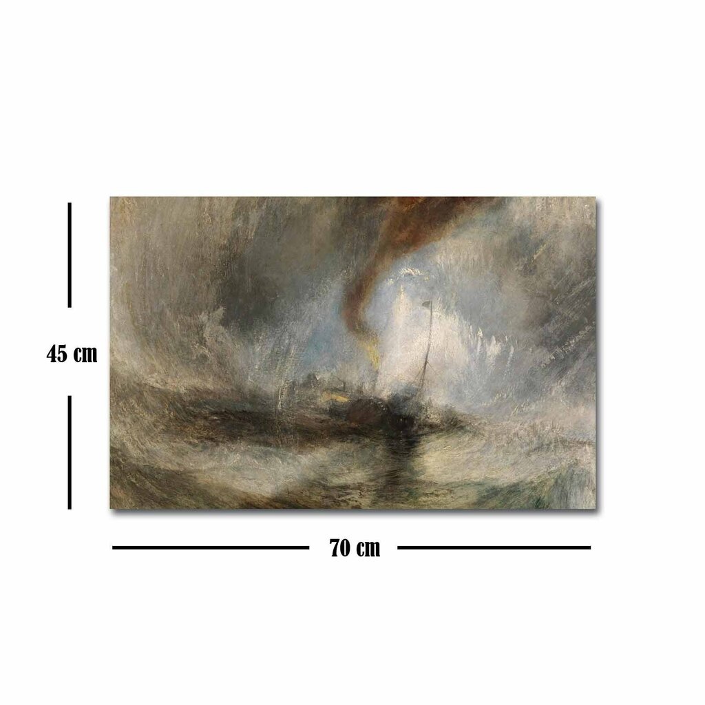 Taulu Snow Storm Steam-Boat off a Harbour's Mouth (J. M. W. Turner) hinta ja tiedot | Taulut | hobbyhall.fi