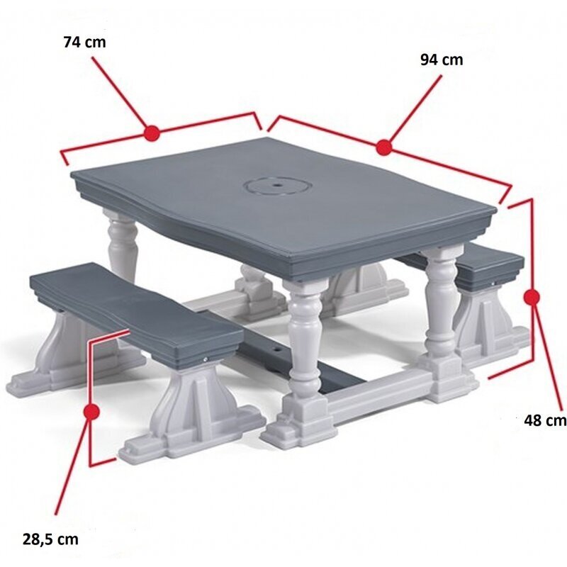 Lasten puutarhakalustesarja Picnic-pöytä, Step2 hinta ja tiedot | Lasten leikkimökit ja -teltat | hobbyhall.fi