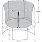 Trampoliini Bostonn 305 cm, Axi hinta ja tiedot | Trampoliinit | hobbyhall.fi