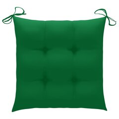 Tuolityynyt, 6 kpl, 50x50x7 cm, vihreä väri hinta ja tiedot | Istuintyynyt, pehmusteet ja päälliset | hobbyhall.fi
