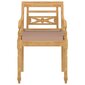 Batavia-tuolit tyynyillä, 6 kpl, ruskea/violetti hinta ja tiedot | Puutarhatuolit | hobbyhall.fi