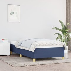 Sängynrunko, sininen, 90x190 cm, kangas hinta ja tiedot | Sängyt | hobbyhall.fi