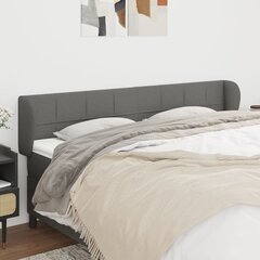 Sängynpääty, tummanharmaa, 163x23x78/88cm, kangas hinta ja tiedot | Sängyt | hobbyhall.fi