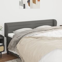 Sängynpääty, tummanharmaa, 183x23x78/88cm, kangas hinta ja tiedot | Sängyt | hobbyhall.fi