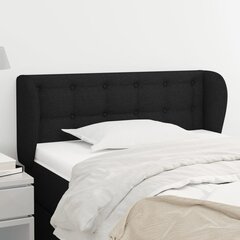 Sängynpääty, musta, 83x23x78/88 cm, kangas hinta ja tiedot | Sängyt | hobbyhall.fi